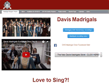 Tablet Screenshot of davismadrigals.com